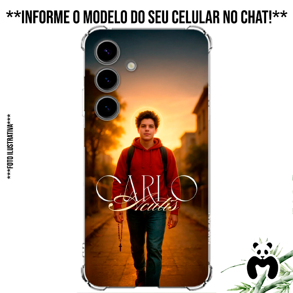 Capa Case Personalizadas Celular Santos Religião Beato São Carlo Acutis Fé Igreja Católica em Oferta na Shopee