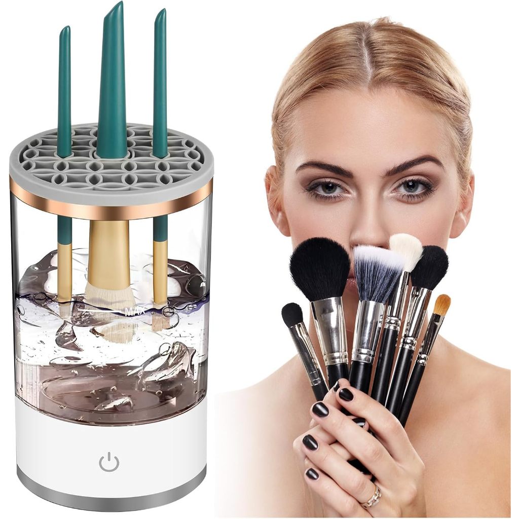 Limpador De Pinceis Elétrico Maquiagem Prático