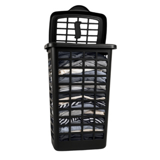 Cesto de Roupas Telado 28L Black Ventilação em Oferta na Shopee