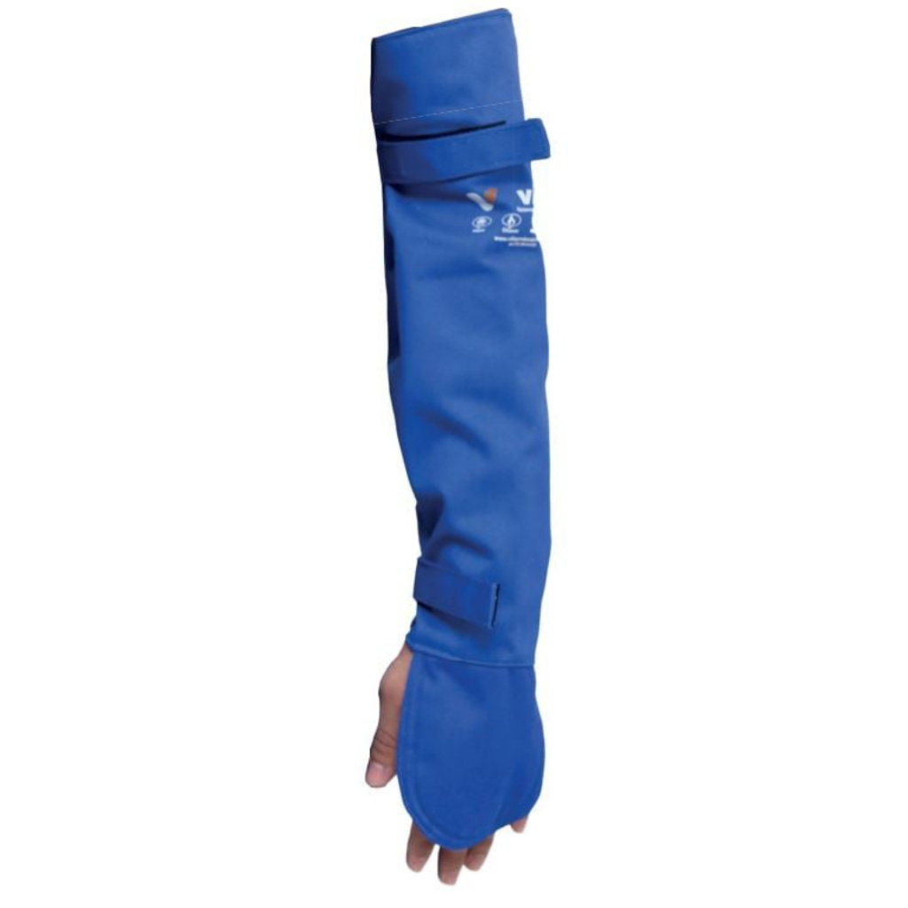 Mangote Manga Proteção Térmica Com Forro Cozinha Forno Industrial 45cm Ville CA 44985 Anti Chamas Epi Alta Temperatura