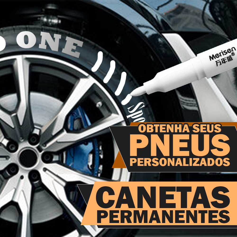 Marcadores Permanentes Para Pneu Pintura 12 Peças Cor Branca Personalização Profissional Caneta Cerâmica/Pneu/Tecido/DIY em Oferta na Shopee