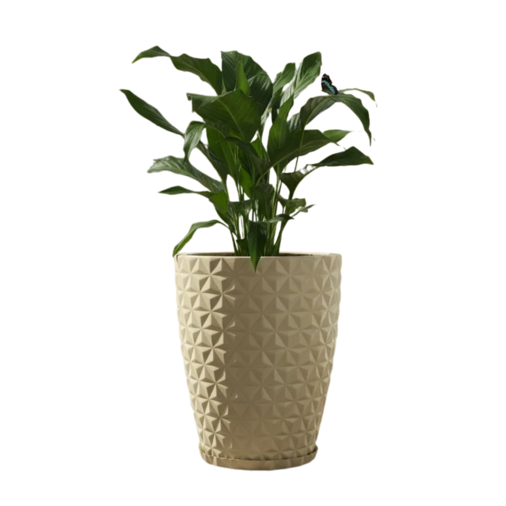 Vaso coluna diamante de polietileno para plantas decorativo Medio em Oferta na Shopee