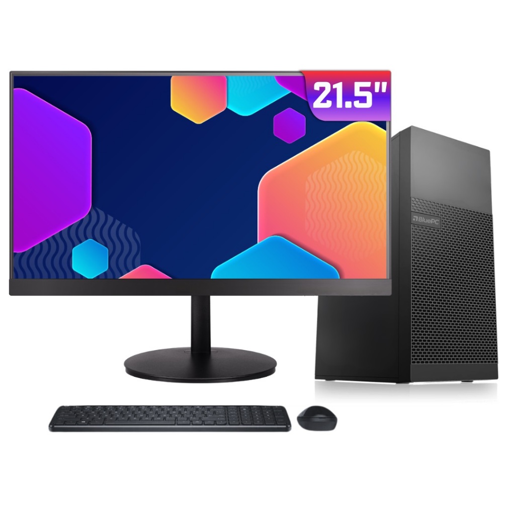 Computador BluePC ELITE - Intel i7 7700, 32GB, SSD 1TB, Win 11 Pro, Monitor 21" - CDBP-ELI-21120 em Oferta na Shopee