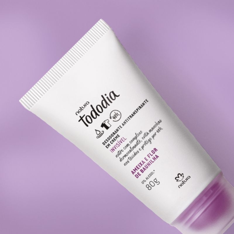Desodorante Antitranspirante em Creme Tododia Ameixa e Flor de Baunilha 80 g