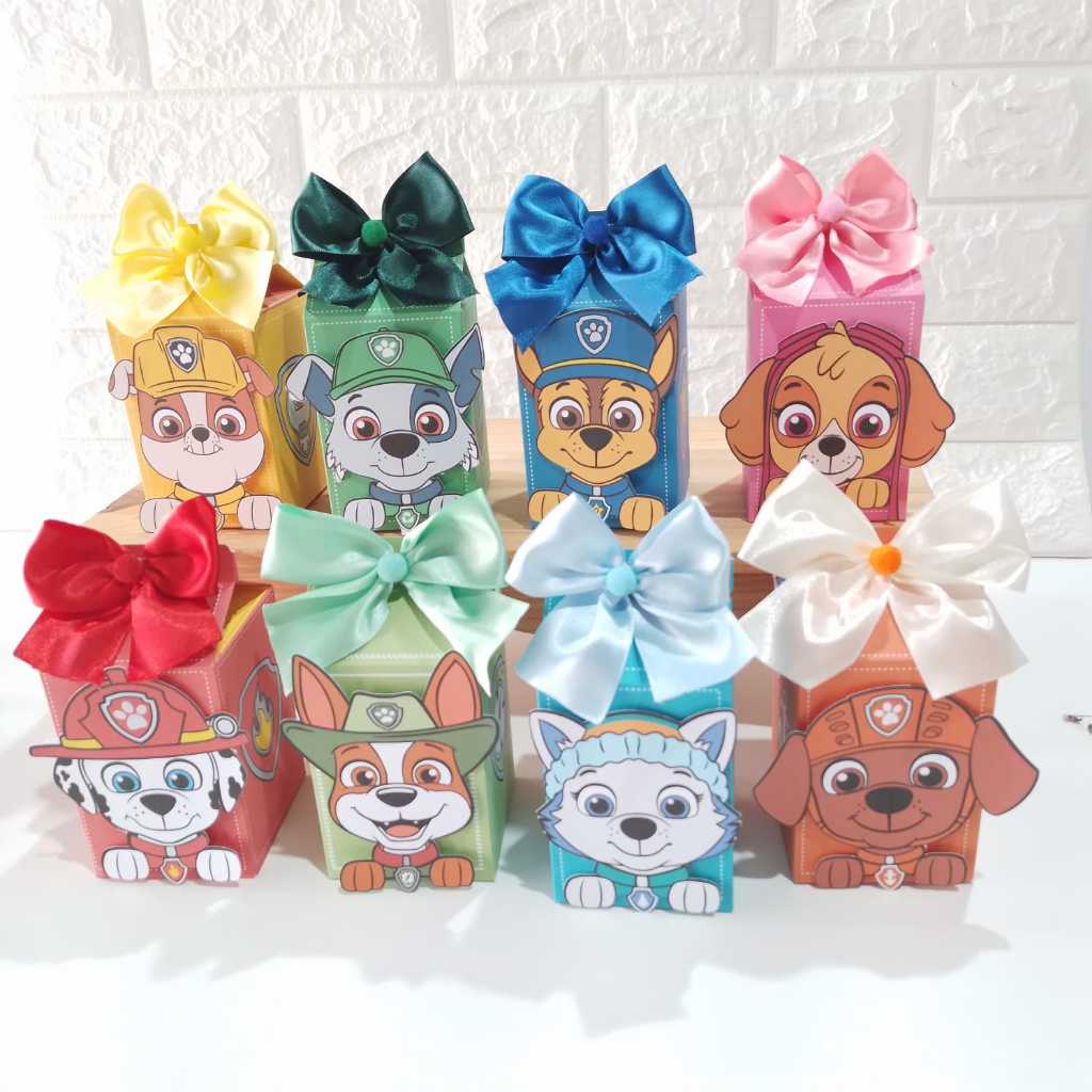 PEGUE E MONTE PATRULHA CANINA-LEMBRANCINHA PERSONALIZADA-LEMBRANCINHA DE ANIVERSÁRIO-CAIXINHAS PERSONALIZADAS-FESTAS
