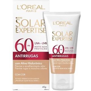 Protetor Solar Facial FPS60 Solar Expertise Antirrugas L'Oréal Paris em Oferta na Shopee