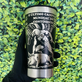 COPO TÉRMICO personalizado a laser  360º CORINTHIANS PREMIUM em Oferta na Shopee