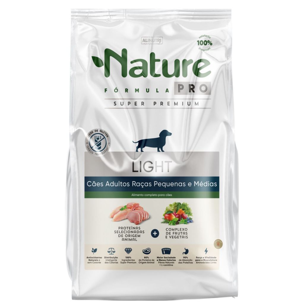 Ração Nature Fórmula PRO LIGHT 2,5kg cães Adultos Raças Pequenas e Médias