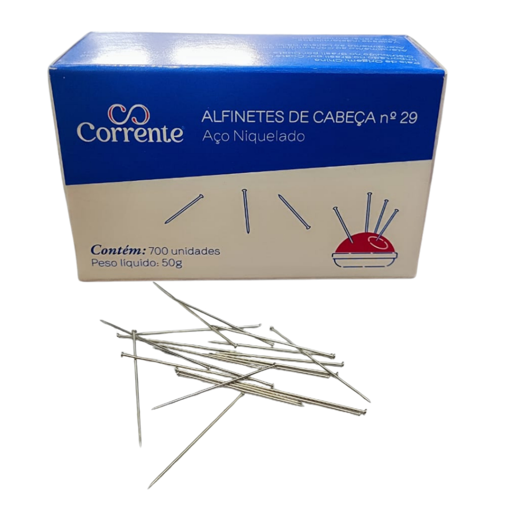 Alfinete N.29 Niquelado Coats Corrente