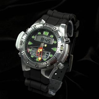 [Cro01] Relógio Masculino Digital Analógico Esportivo Cronômetro À Prova D’água LED em Oferta na Shopee