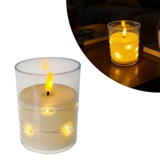Vela Led Decorativa Com Fio De Fada A Pilha Sem Chama Decorativa Casa Mesa Posta em Oferta na Shopee