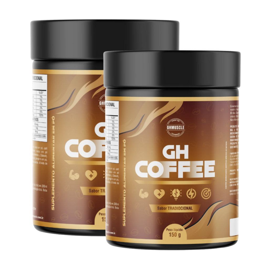 2 potes Ghcoffe - Laboratório Ghmuscle