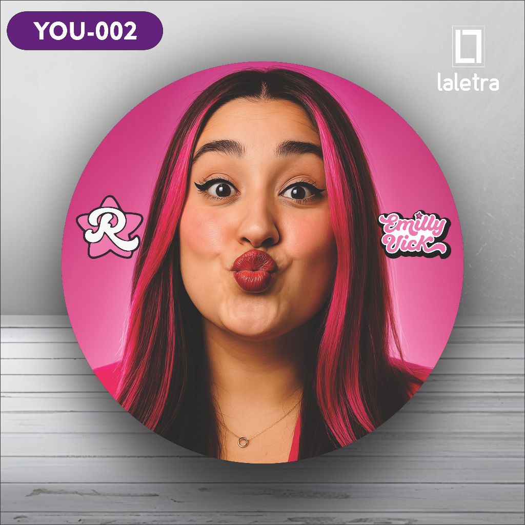 Capa Painel Redondo de Festa Veste Fácil Sublimados Tema Youtubers Decoração Exclusiva. em Oferta na Shopee