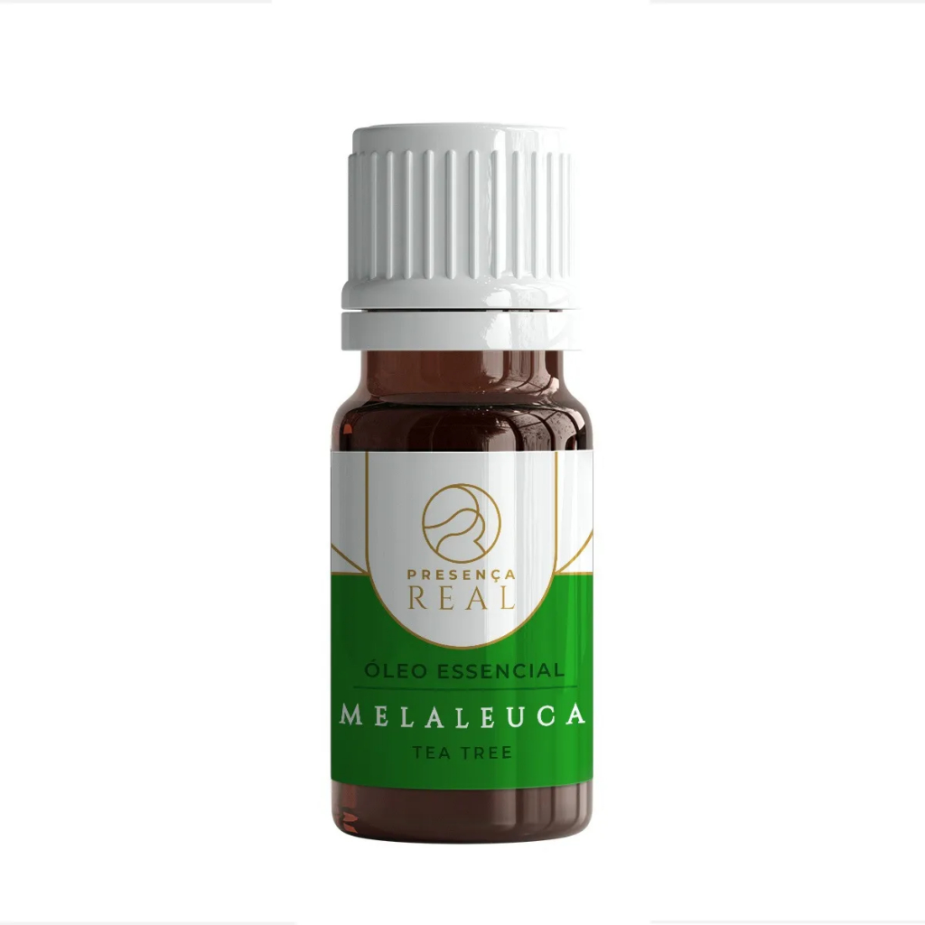Óleo Essencial 100% Puro De Melaleuca 10ml - Presença Real - Cicatrizante Fungicida Bactericida