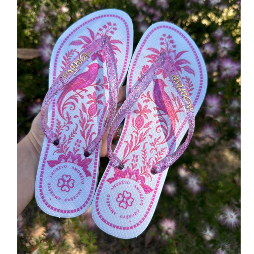 Chinelo Amorevo Feminino Estampado de Alta Qualidade – Conforto, Maciez e Leveza no Dia a Dia