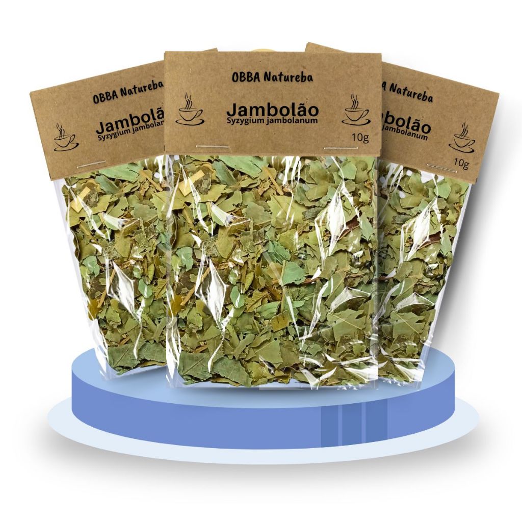 Chá de JAMBOLÃO Legítimo Syzygium jambolanum 100% Puro Folhas Secas Selecionadas – Leve 3 pacotes em Oferta na Shopee