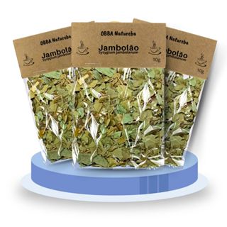 Chá de JAMBOLÃO Legítimo Syzygium jambolanum 100% Puro Folhas Secas Selecionadas – Leve 3 pacotes em Oferta na Shopee