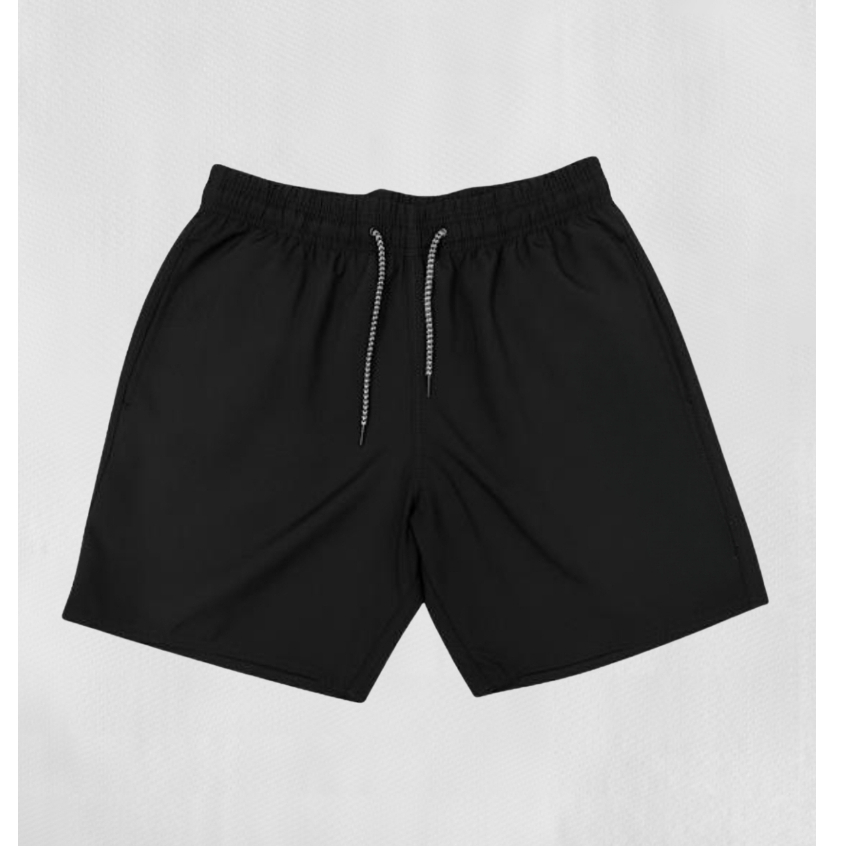 Bermuda Masculina Elastano Lisa | Shorts Casual Esportivo Básico com Cordão e Bolsos