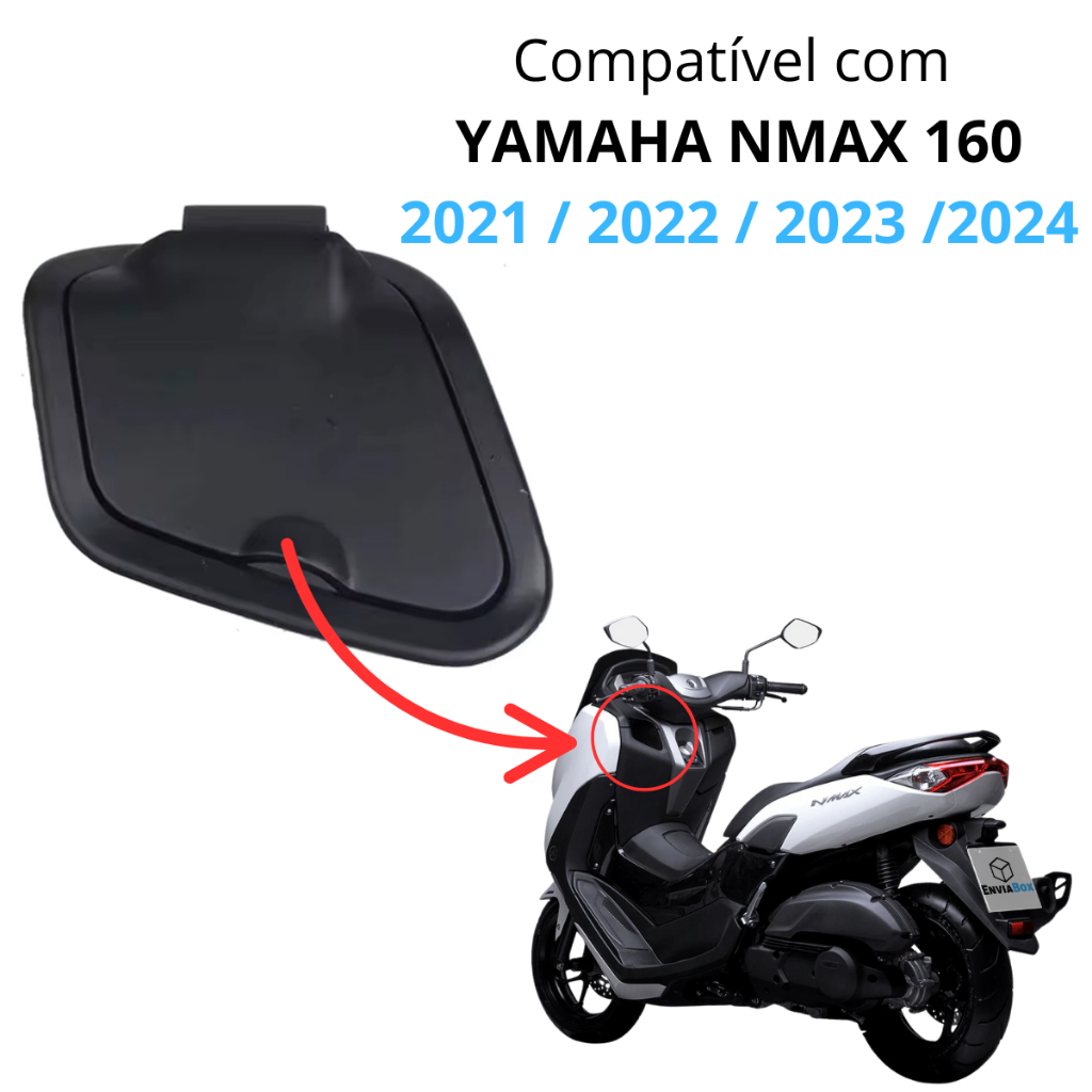 Tampa Compartimento Porta Objeto Treco Proteção Com Mola Abertura 90° Yamaha Nmax 160 2021 2022 2023 2024 em Oferta na Shopee
