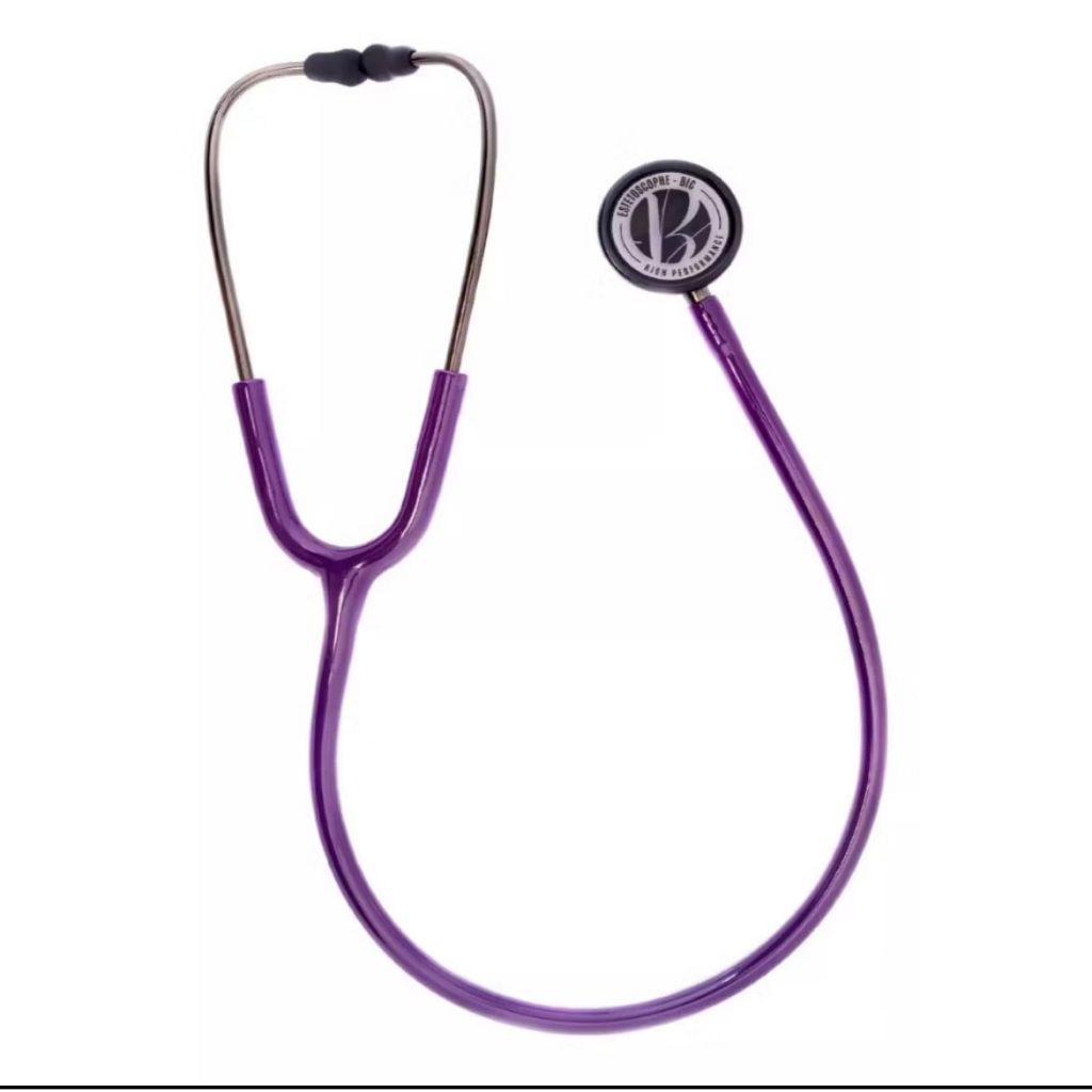 Estetoscópio Bic Eternity Duplo Adulto e Pediátrico Malbec Grafite Original