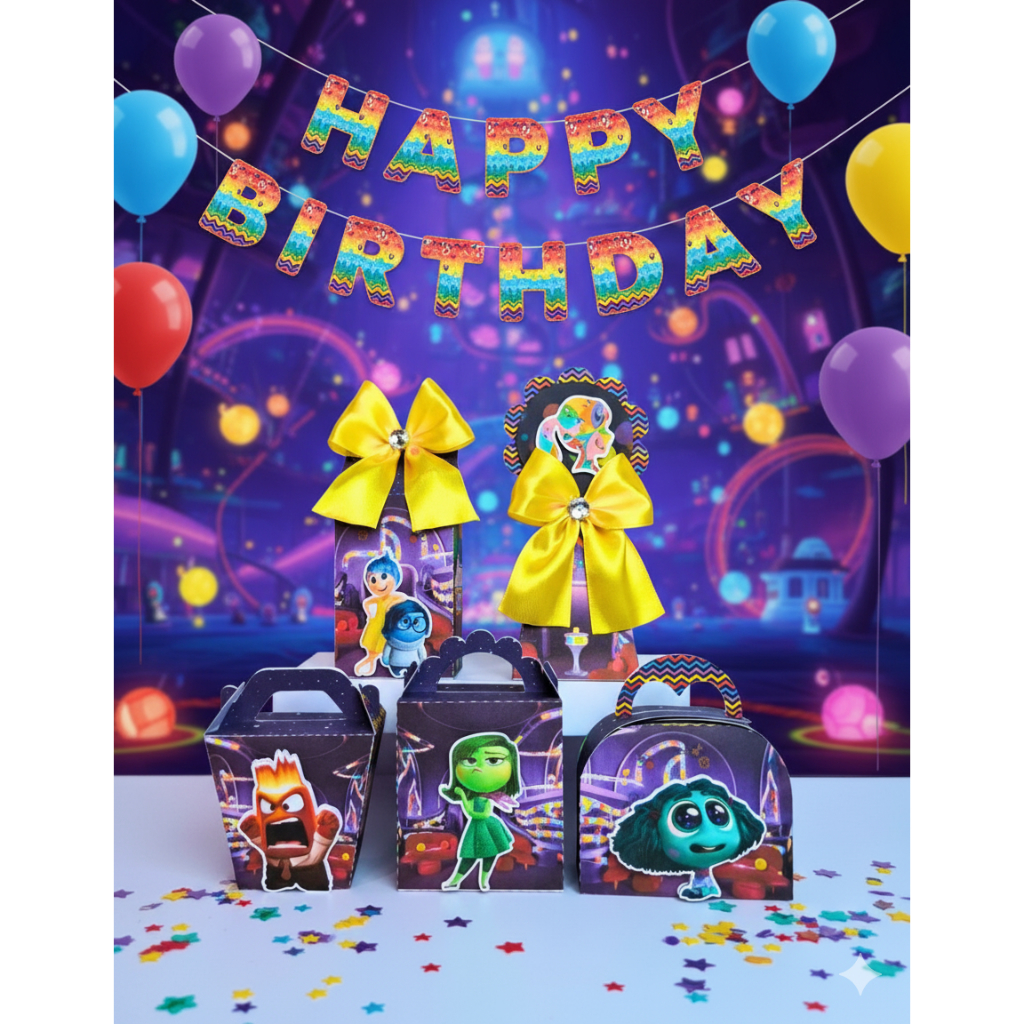 Kit Festa + Lembrancinhas Divertidamente + Papelaria Personalizada + Caixinhas Personalizadas