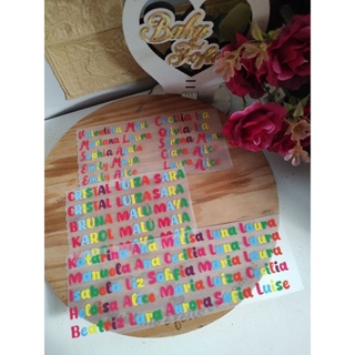 kits de Nomes termocolante para todos tipo de tecidos aplicado com o ferro de passar com 1 centímetros de altura em Oferta na Shopee