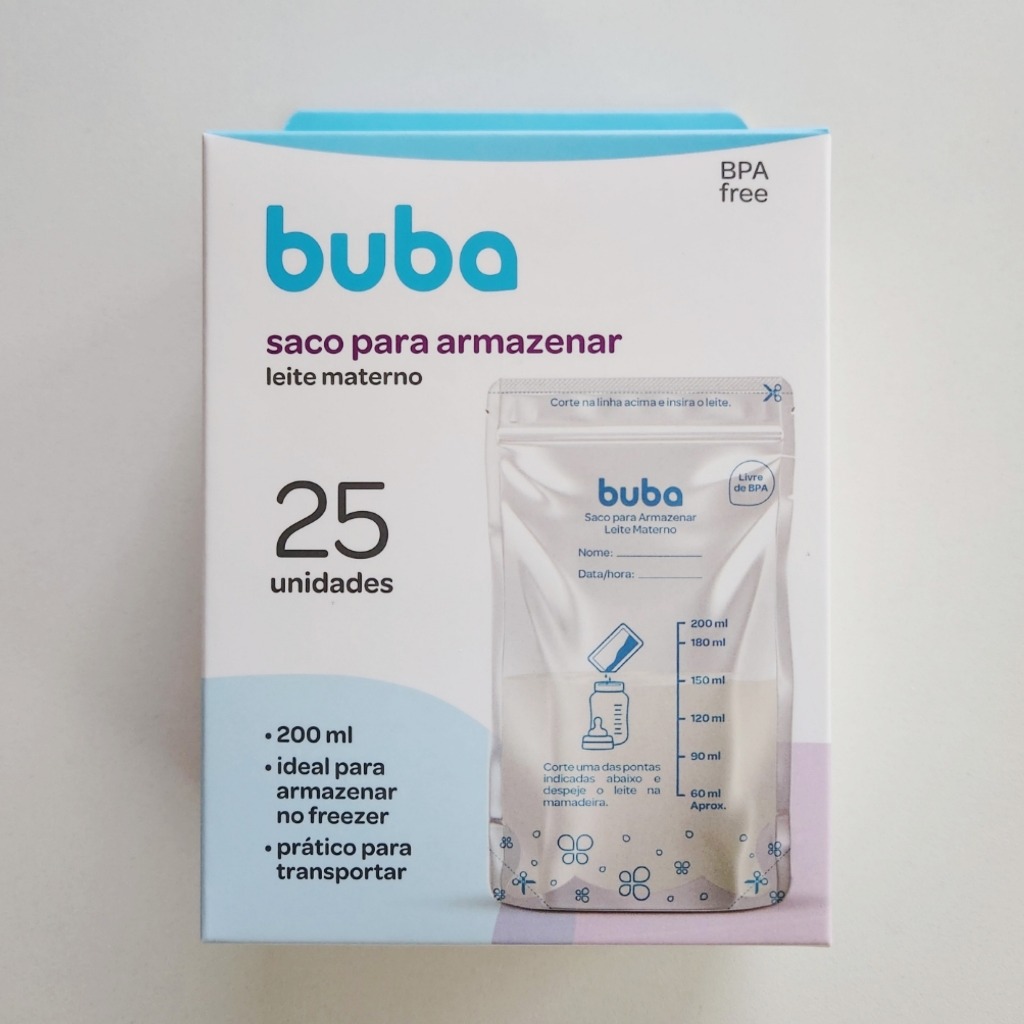 BUBA Saco Para Armazenar Leite Materno 200ml