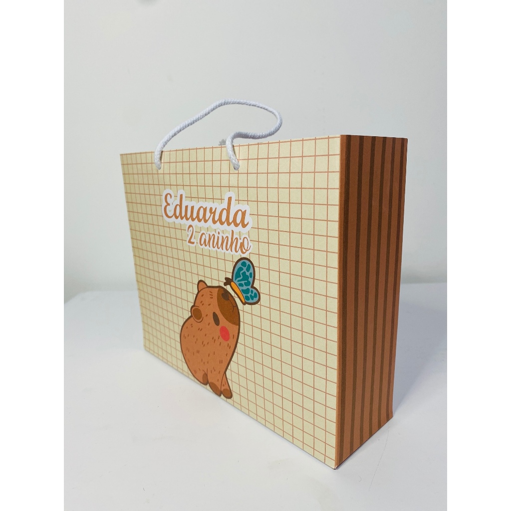 Sacolinhas Personalizadas  Capivara PEGUE E MONTE | Personalizados lembrancinhas mimos