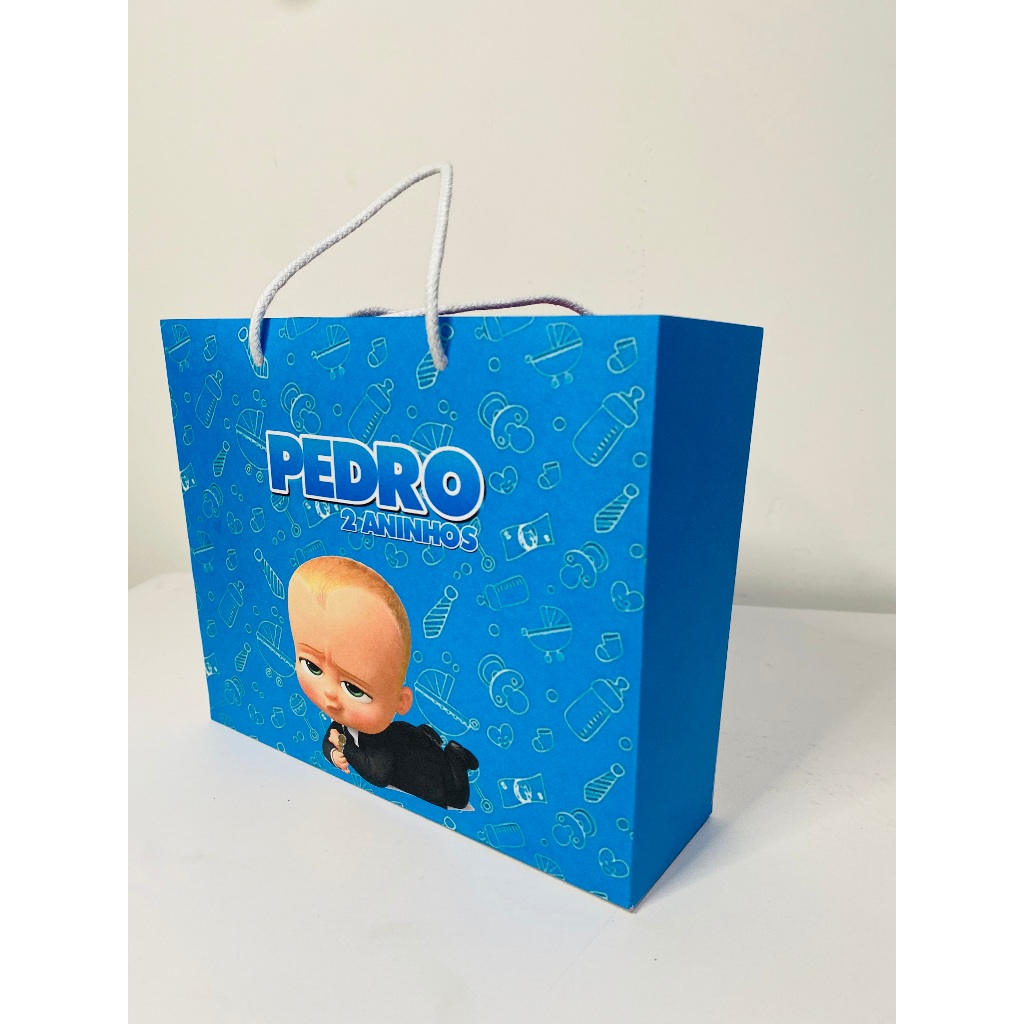 Sacolinhas Personalizadas Poderoso Chefinho PEGUE E MONTE | Personalizados lembrancinhas mimos