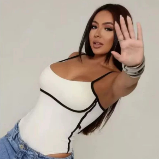 Body Feminino Suplex Premium Regata Bicolor Alçinha Bojo - conforto e Qualidade ! em Oferta na Shopee