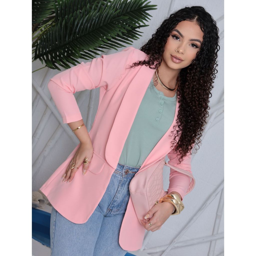 casaco social blazer feminino casaquinho alfaiataria terninho alfajateria