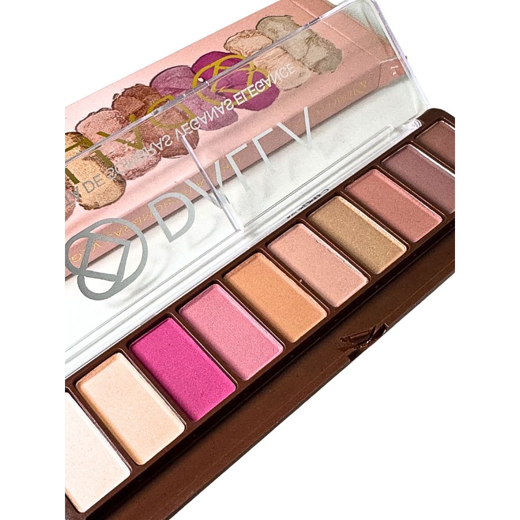 Paleta de Sombras Veganas Elegance com 10 Cores