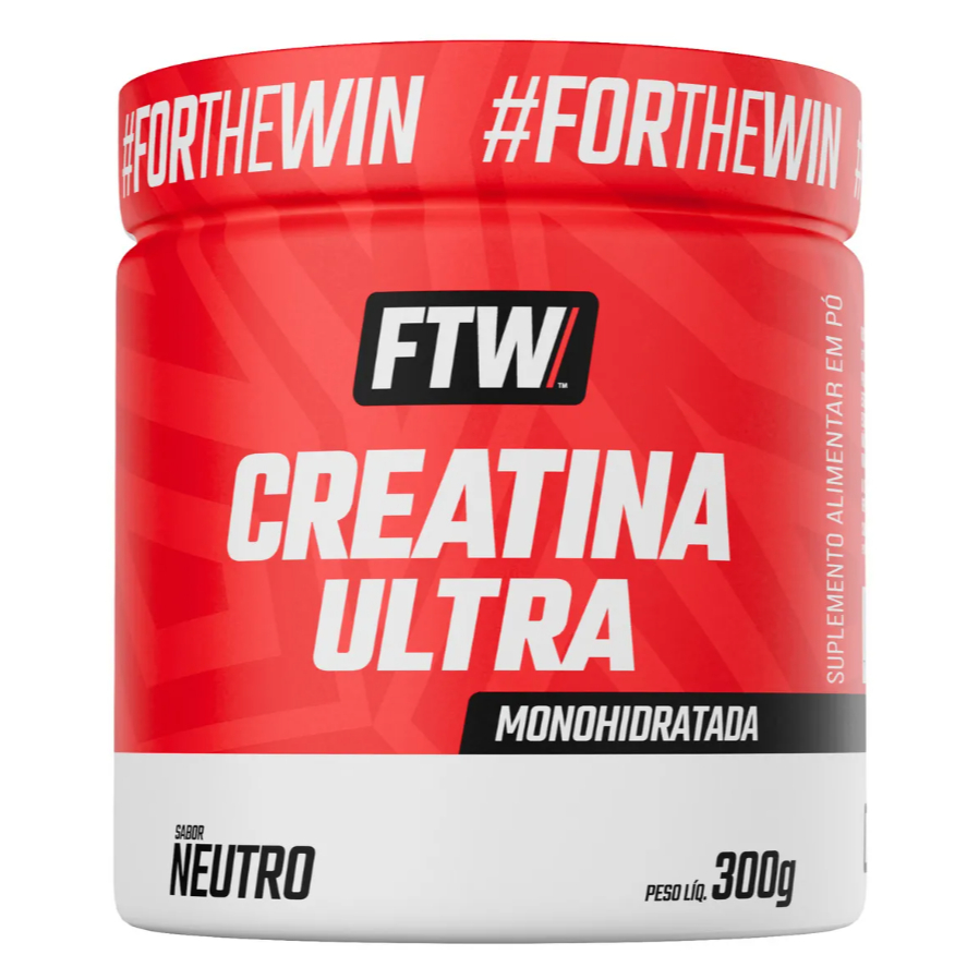 FTW Creatina Ultra Pote 300g - Energia, Força Muscular - Sabor Neutro