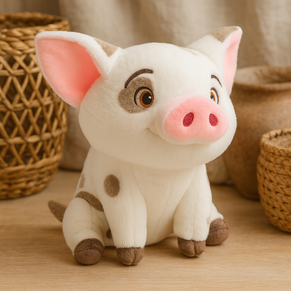 Pelúcia Pua Moana Disney 22cm Disney  - antialérgica fofa colecionável