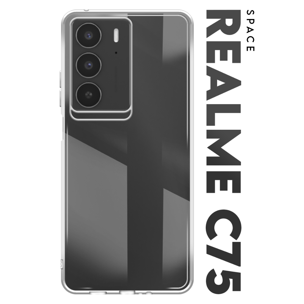 Case Capinha Case Anti Impacto Space Acrílico Transparente Protetora para Realme C75 tela 6.72 pol em Oferta na Shopee