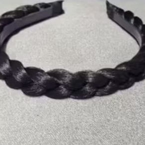 Detalhes do Tiara de trança que imita cabelo