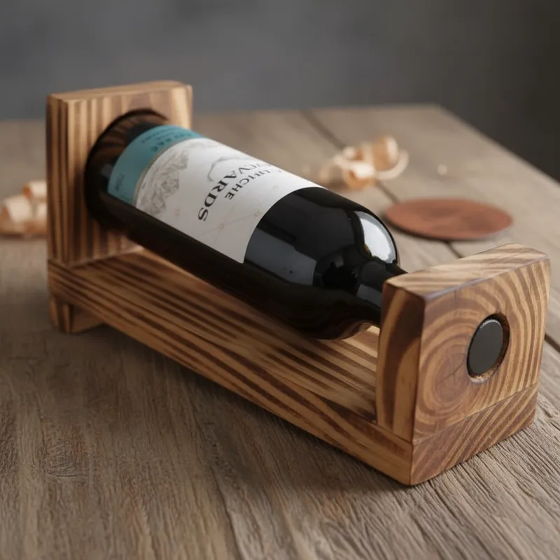 Vinho Tinto Seco Malbec Argentino + Suporte Madeira