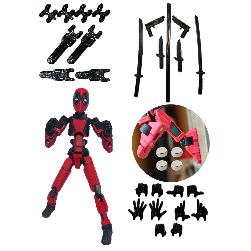 Boneco Articulado Dummy 13 Deadpool | Action Figure 14cm Modelo Exclusivo Super Detalhado Heroi