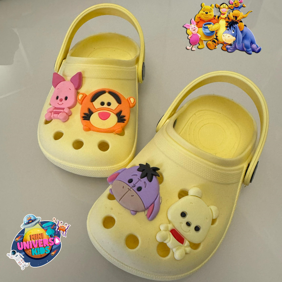 Sandália babuche infantil para crianças papete ursinho Chinelo conforto total leve e macio