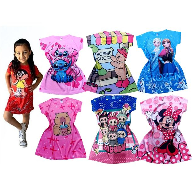 VESTIDO INFANTIL DE MENINA ENVIO IMEDIATO em Oferta na Shopee