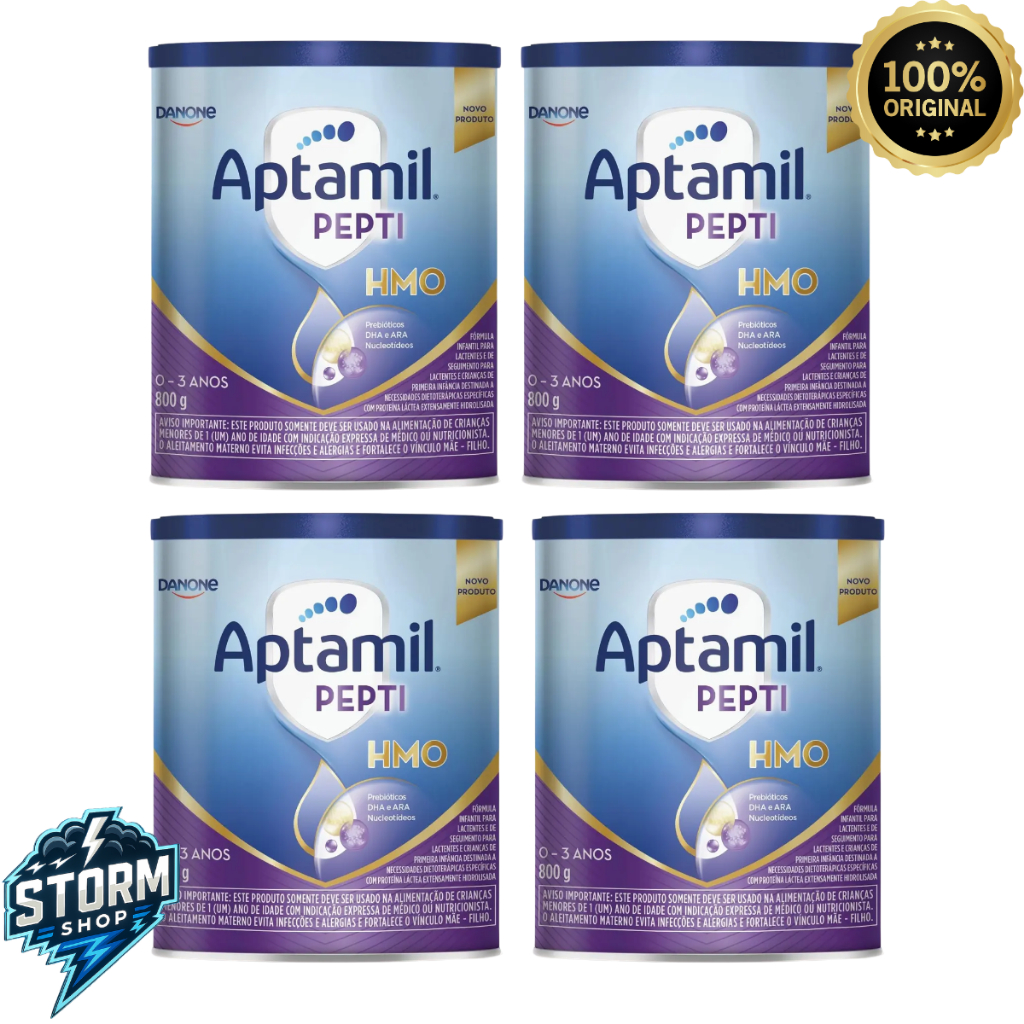 KIT C/4 APTAMIL PEPTI HMO 800G (NOVA EMBALAGEM MESMA FORMULA)