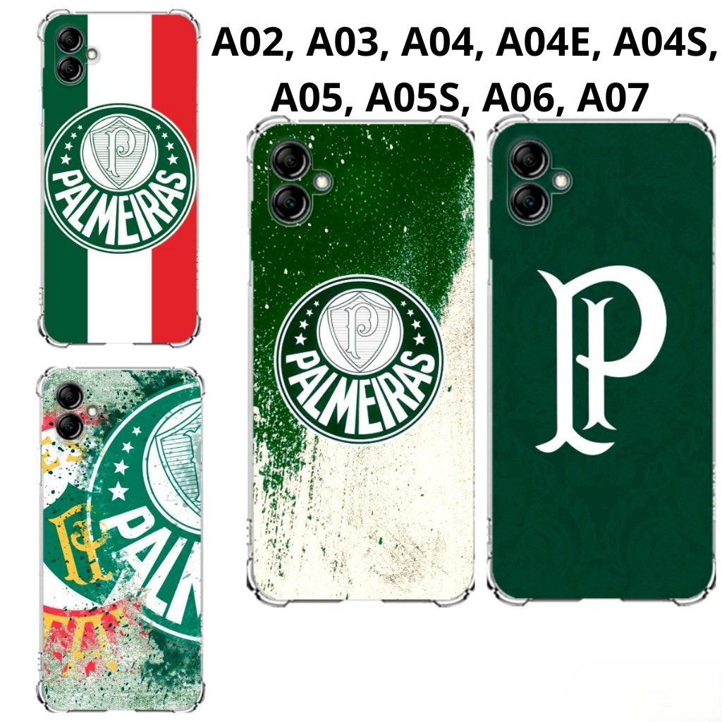 A07,A02, A03, A04, A04E, A04S, A05, A05S, A06 Capa Inspirada Verdão Alviverde Capinha Case TPU Time Palmeiras Samsung
