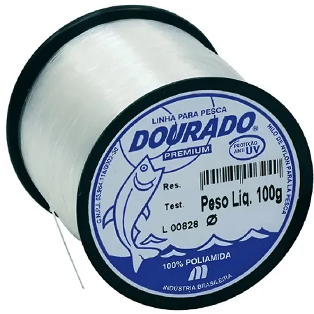 Linha Pesca Nylon 100 Gramas Dourado Premium Varias Medidas