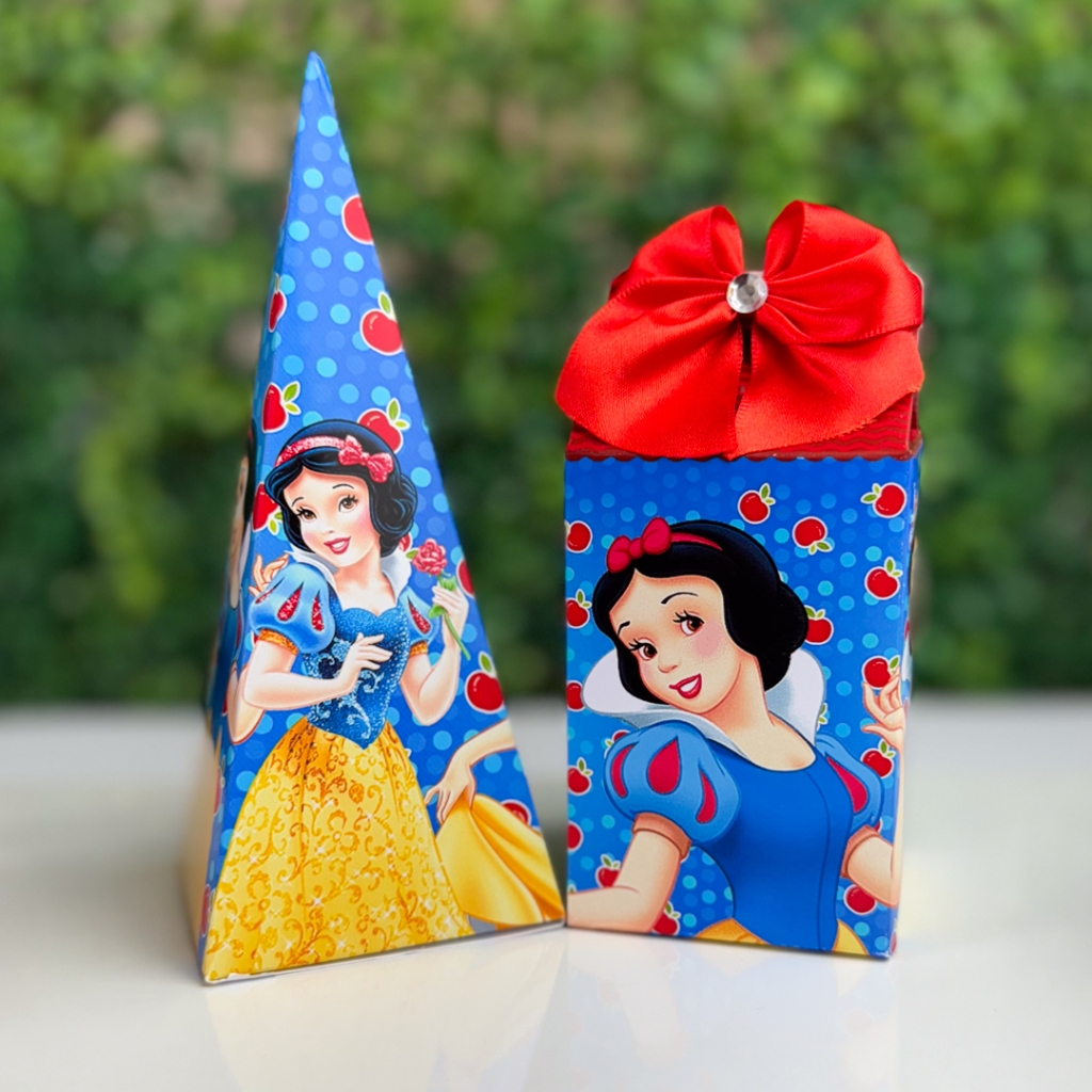 Kit 20 Caixinhas Lembrancinha infantil Princesa Branca de Neve