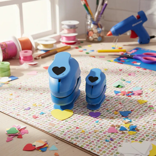 Kit Cortador Furador Eva E Papel Scrapbook - Coração 16mm + 25mm em Oferta na Shopee