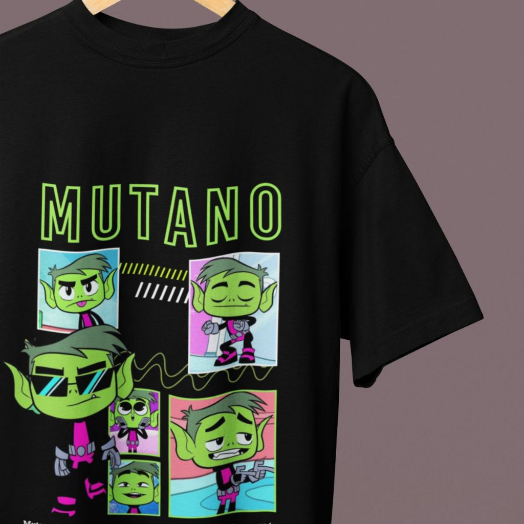 T-shirt Jovens Titãs em Ação – Mutano Descolado – Camiseta Unissex Anime Nerd Slim Confortavel — imagem 2 de 2
