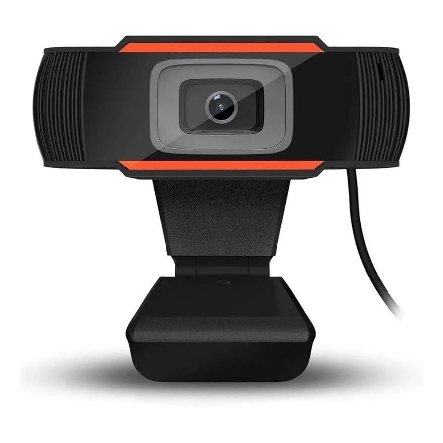 Webcam Câmera Computador HD 720p 2MP USB Plug Play Microfone Embutido