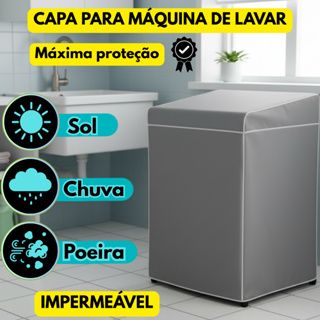Capa Máquina De Lavar Impermeável Todos Tamanhos  Marcas Electrolux Brastemp Consul Colomarq em Oferta na Shopee