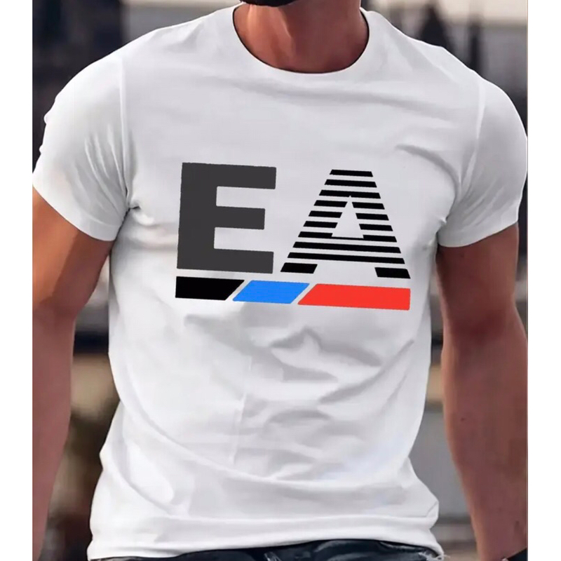 Camisa Camiseta Estampa E A Lançamento Premium Confortável Estilosa Perfeita Festas e Baladas 100% Algodão