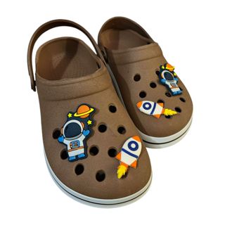 Babuche Sandália Infantil Menino Fachetado Foguete Astronauta Personalizado Adulto Confortável em Oferta na Shopee